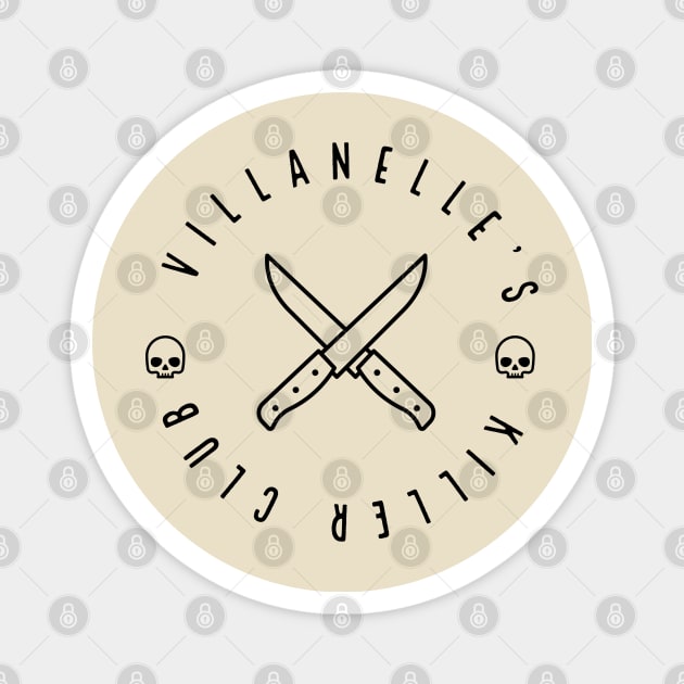 Villanelle's Killer Club (Black) Magnet by Kizmit